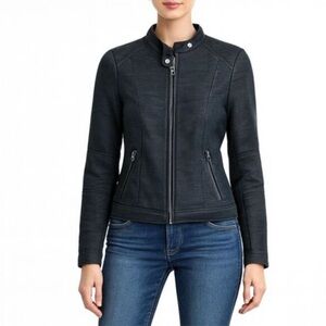 Banana Republic Black Zip Up Jacket Blazer 2